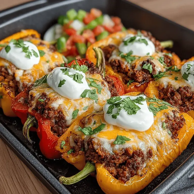 In der Welt der schnellen und gesunden Snacks haben sich krosse Taco-Gefüllte Mini-Paprika aus der Heißluftfritteuse zu einem absoluten Favoriten entwickelt. Diese kleinen, bunten Paprikas sind nicht nur optisch ein Highlight auf jedem Tisch, sondern auch ein wahres Geschmackserlebnis. Gefüllt mit herzhaftem Rinder- oder Putenhackfleisch, schwarzen Bohnen, Mais und einer köstlichen Taco-Gewürzmischung, sind diese Mini-Paprika perfekt für jede Gelegenheit – sei es als Fingerfood auf einer Party, als leichter Snack oder als Teil eines gemütlichen Abendessens.