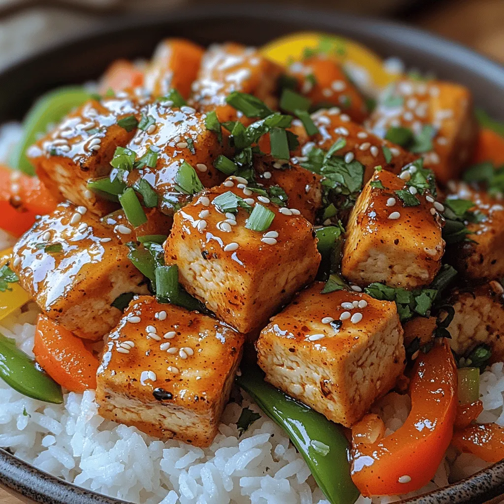 Die Süßes Chili-Tofu-Pfanne ist ein köstliches und gesundes Gericht, das nicht nur Vegetarier und Veganer anspricht. Es kombiniert den herzhaften Geschmack von knusprigem Tofu mit einer Vielzahl von frischem Gemüse und einer süß-würzigen Chilisauce, die jedem Bissen einen besonderen Kick verleiht. Dieses Gericht ist ideal für ein schnelles Abendessen unter der Woche oder als beeindruckendes Gericht für Gäste – einfach zuzubereiten und voller Geschmack.