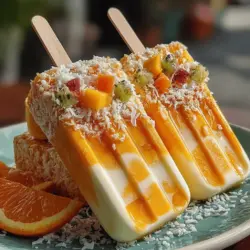 In einer Welt, in der erfrischende Snacks an heißen Sommertagen unverzichtbar sind, stehen die Tropischen Sonnenstrahlen-Pops ganz oben auf der Liste der Favoriten. Diese köstlichen Eis am Stiel kombinieren die süßen Aromen von reifen Mangos und frischer Ananas mit der cremigen Textur von Kokosnussmilch, was sie zu einem perfekten Leckerbissen für alle Altersgruppen macht. Ob du sie für eine Gartenparty, ein Picknick oder einfach nur zur Erfrischung im Alltag zubereitest – diese Pops sind ein Hit!