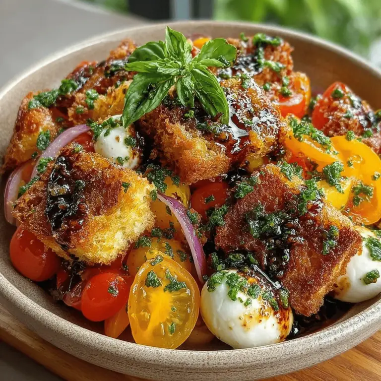 Panzanella hat ihren Ursprung in der Toskana, einer der malerischsten Regionen Italiens, bekannt für ihre köstlichen und einfachen Gerichte. Ursprünglich wurde Panzanella als eine Möglichkeit entwickelt, übrig gebliebenes Brot zu verwerten, das nicht mehr frisch war. Die Kombination von altem Brot mit frischen Tomaten und Gemüse war eine praktische Lösung, um Lebensmittelverschwendung zu vermeiden und gleichzeitig ein schmackhaftes Gericht zu kreieren.
