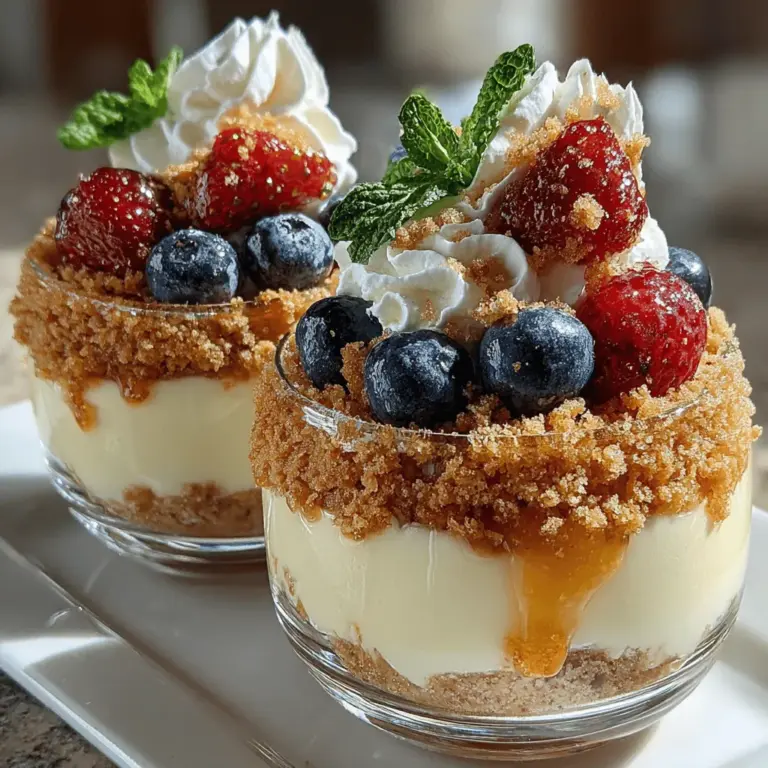 Die Spritzigen Zitrone Bliss Parfaits sind ein himmlisches Dessert, das nicht nur den Gaumen verwöhnt, sondern auch das Auge erfreut. Mit einer perfekten Balance aus süßen und sauren Aromen sind diese Parfaits nicht nur köstlich, sondern auch ein echter Hingucker auf jedem Tisch. Dieses Rezept erfreut sich großer Beliebtheit in vielen Haushalten, besonders in den wärmeren Monaten, wenn die Sehnsucht nach erfrischenden Süßspeisen groß ist.