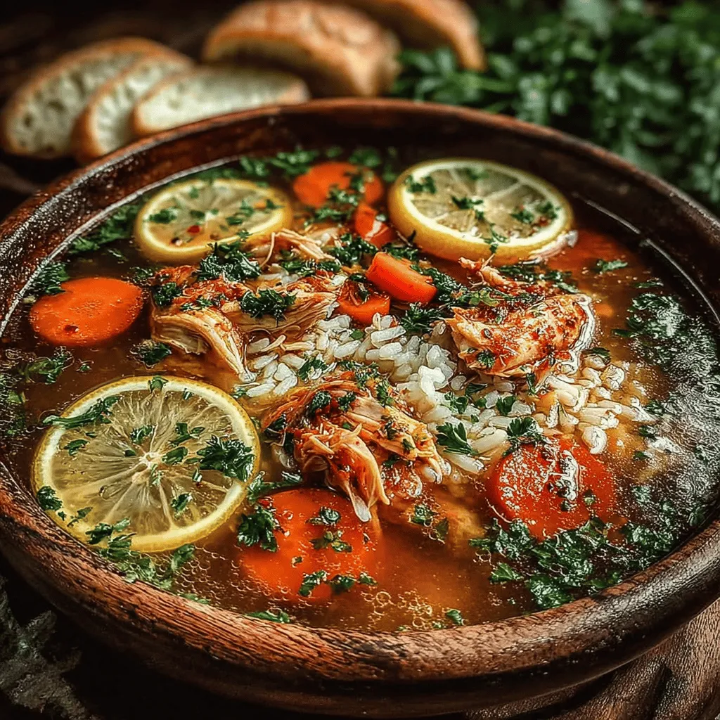 Willkommen in der Welt der Aromen und der gesunden Küche! Heute stelle ich Ihnen ein Rezept vor, das nicht nur lecker, sondern auch einfach zuzubereiten ist: die Zesty Lemon Chicken and Rice Soup. Diese erfrischende Hühnersuppe mit einem spritzigen Zitronen-Kick ist perfekt für kalte Tage, wenn Sie etwas Warmes und Trostspendendes benötigen, oder für warme Tage, wenn Sie nach einem leichten, gesunden Gericht suchen. Die Kombination aus zartem Hähnchen, aromatischem Gemüse und duftendem Jasminreis macht diese Suppe zu einem wahren Genuss.