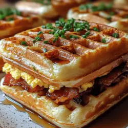 Die Goldene Buttermilch-Waffel-Frühstücks-Slider sind eine köstliche und kreative Art, das Frühstück zu genießen. Diese kleinen Waffeln, gefüllt mit Rührei und knusprigem Bacon, sind nicht nur ein Genuss für den Gaumen, sondern auch ein wahrer Blickfang auf jedem Frühstückstisch. Ob für ein entspanntes Wochenende oder einen besonderen Anlass – diese Slider sind die perfekte Kombination aus süß und herzhaft und garantieren, dass alle Gäste begeistert sein werden.