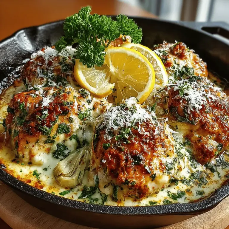 Willkommen in der Welt der köstlichen und gesunden Küche! Heute präsentiere ich Ihnen ein Rezept, das nicht nur geschmacklich überzeugt, sondern auch voll von nahrhaften Zutaten ist: den cremigen Zitronen-Artischocken-Hühnchen-Auflauf. Dieses Gericht vereint zarte Hähnchenbrustfilets mit einer cremigen Sauce aus Ricotta und Artischocken, verfeinert mit frischem Zitronensaft und aromatischen Kräutern. Ideal für Familienessen, Dinnerpartys oder einfach für einen gesunden Genuss an einem Wochentag, wird dieses Rezept schnell zu einem Favoriten in Ihrer Rezeptesammlung.