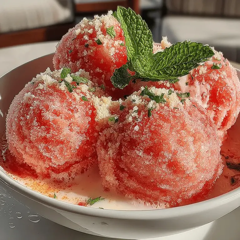 Wenn die Temperaturen steigen und die Sonne strahlt, gibt es nichts Erfrischenderes als ein kaltes Dessert. Das Erfrischende Wassermelonen Bliss Sorbet ist nicht nur eine himmlische Leckerei, sondern auch eine gesunde Alternative zu herkömmlichem Eis. Dieses fruchtige Sorbet ist perfekt für heiße Sommertage, Grillpartys oder einfach nur als gesundes Dessert nach dem Abendessen.