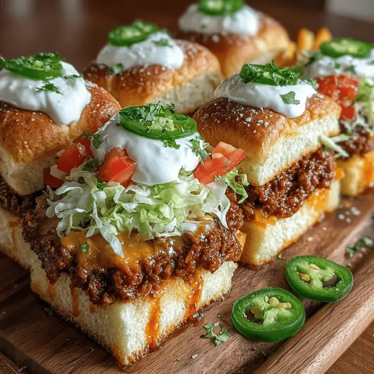 Wenn Sie auf der Suche nach einem aufregenden und schmackhaften Gericht sind, das sowohl einfach zuzubereiten ist als auch Ihre Gäste begeistert, dann sind die würzigen Chipotle Truthahn Sloppy Sliders genau das Richtige für Sie! Diese kleinen, herzhaften Burger sind perfekt für Partys, Grillabende oder sogar ein entspanntes Familienessen. Mit ihrem pikanten Aroma dank der Chipotle-Paprika und der zarten Textur des Truthahnfleischs sind sie eine köstliche Abwandlung der klassischen Sloppy Joes, die jeder lieben wird.