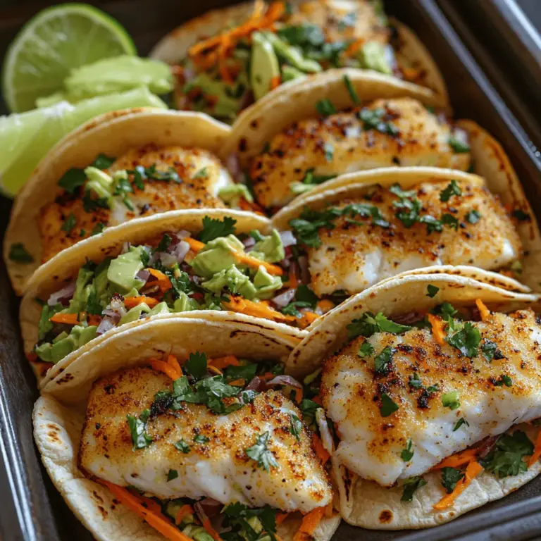 Fisch-Tacos sind ein beliebtes Gericht, das vor allem in der mexikanischen Küche verwurzelt ist. Diese knusprigen, gebackenen Fisch-Tacos sind nicht nur köstlich, sondern auch eine gesunde und schmackhafte Option für alle, die den Geschmack des Meeres lieben. Ursprünglich aus den Küstenregionen Mexikos stammend, haben sich Fisch-Tacos mittlerweile weltweit einen Namen gemacht und sind auch in vielen anderen Kulturen zu einem beliebten Gericht geworden. Sie kombinieren frischen Fisch mit einer knackigen Slaw und zarten Tortillas, was zu einem perfekten Geschmackserlebnis führt.
