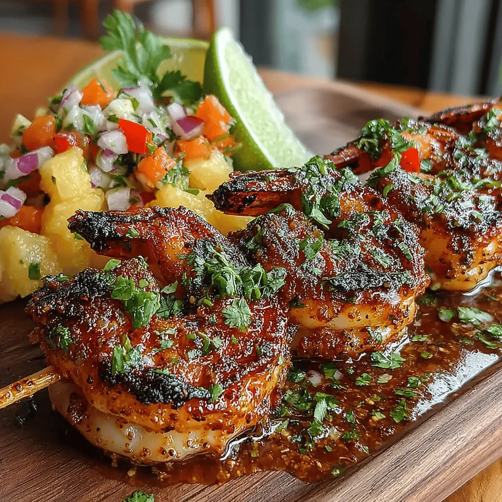 Wenn Sie auf der Suche nach einem Gericht sind, das den Geschmack des Sommers auf den Teller bringt, dann sind diese tropischen Garnelenspieße mit Ananas-Salsa genau das Richtige für Sie! Diese köstlichen Spieße sind nicht nur ein Fest für die Sinne, sondern auch eine hervorragende Möglichkeit, die frischen Aromen tropischer Zutaten zu genießen. Die Kombination aus saftigen Garnelen, würzigen Gewürzen und einer erfrischenden Ananas-Salsa ist perfekt für Grillabende, Gartenpartys oder einfach für ein schnelles Abendessen mit der Familie.