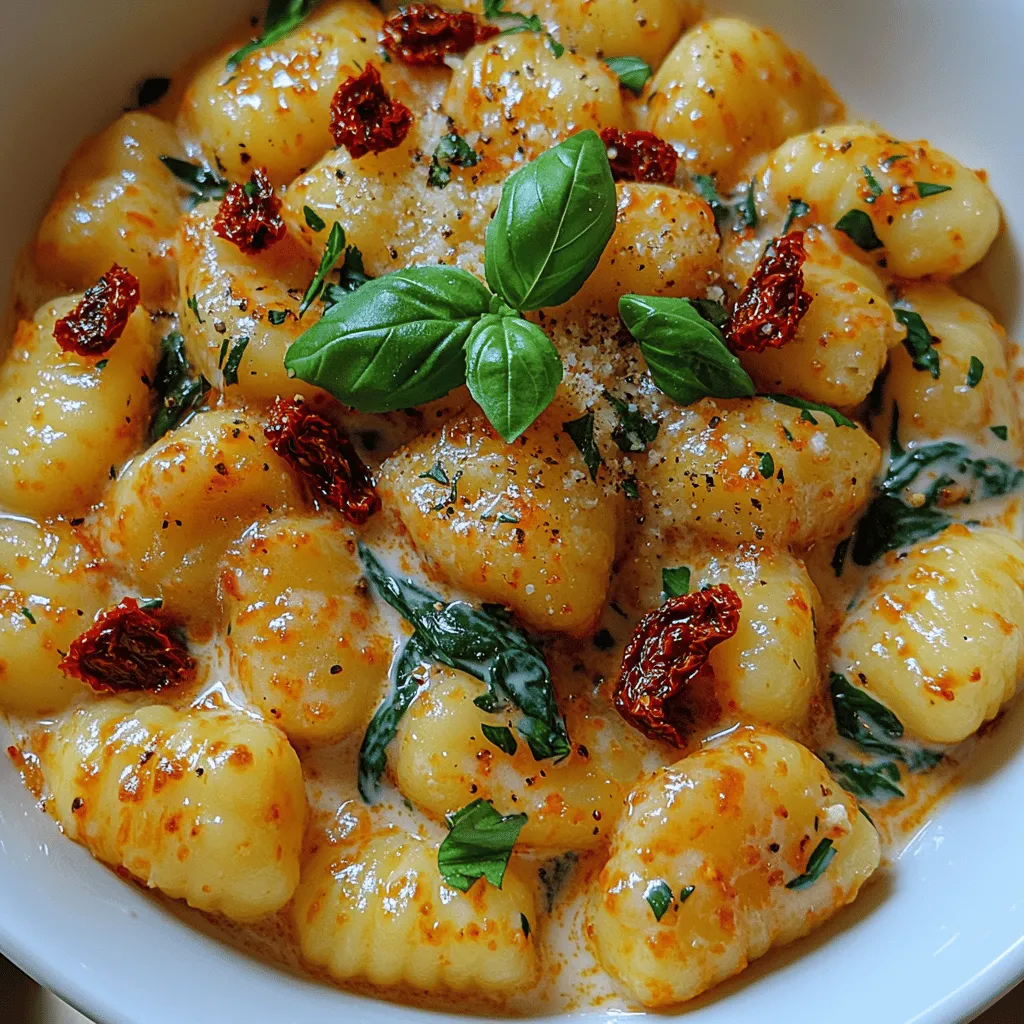 Willkommen zu einem kulinarischen Erlebnis, das die Aromen Italiens in Ihre Küche bringt! In diesem Artikel präsentieren wir Ihnen ein Rezept für cremige Gnocchi mit getrockneten Tomaten. Dieses Gericht vereint die zarten Kartoffelgnocchi mit einer reichhaltigen, cremigen Sauce, die durch die Intensität der getrockneten Tomaten und den frischen Spinats als Beilage ergänzt wird. Die Kombination dieser Zutaten macht dieses Gericht nicht nur lecker, sondern auch nahrhaft und befriedigend.