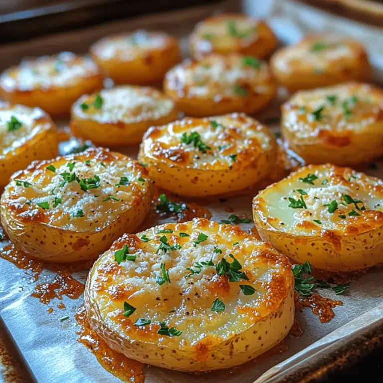 Kartoffeln sind nicht nur ein Grundnahrungsmittel, sondern auch ein beliebter Bestandteil vieler Küchen weltweit. Sie sind vielseitig einsetzbar und lassen sich auf unzählige Arten zubereiten. In der deutschen Küche haben Kartoffeln einen besonderen Stellenwert – sei es in Form von Püree, Knödeln oder Bratkartoffeln. Heute möchte ich Ihnen ein Rezept vorstellen, das sowohl traditionell als auch innovativ ist: Knusprige Parmesan-Kartoffelscheiben. Diese köstlichen Snacks sind perfekt als Beilage zu verschiedenen Hauptgerichten oder einfach als Snack für zwischendurch.