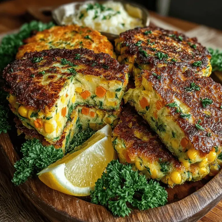 Sind Sie auf der Suche nach einem köstlichen, gesunden Snack oder einer Beilage, die sowohl einfach zuzubereiten als auch voller Geschmack ist? Dann sind die Zesty Parmesan-Crusted Gemüse-Fritter genau das Richtige für Sie! Diese Fritter kombinieren eine Vielzahl von frischem Gemüse mit einer knusprigen Parmesan-Kruste und sind perfekt für jede Gelegenheit – sei es als Snack, bei einem Brunch oder als Beilage zu Ihrem Hauptgericht. Die Verwendung von Zucchini, Karotten, Paprika und Mais sorgt nicht nur für eine bunte Präsentation, sondern auch für eine Vielzahl von Nährstoffen, die Ihr Gericht aufwerten.