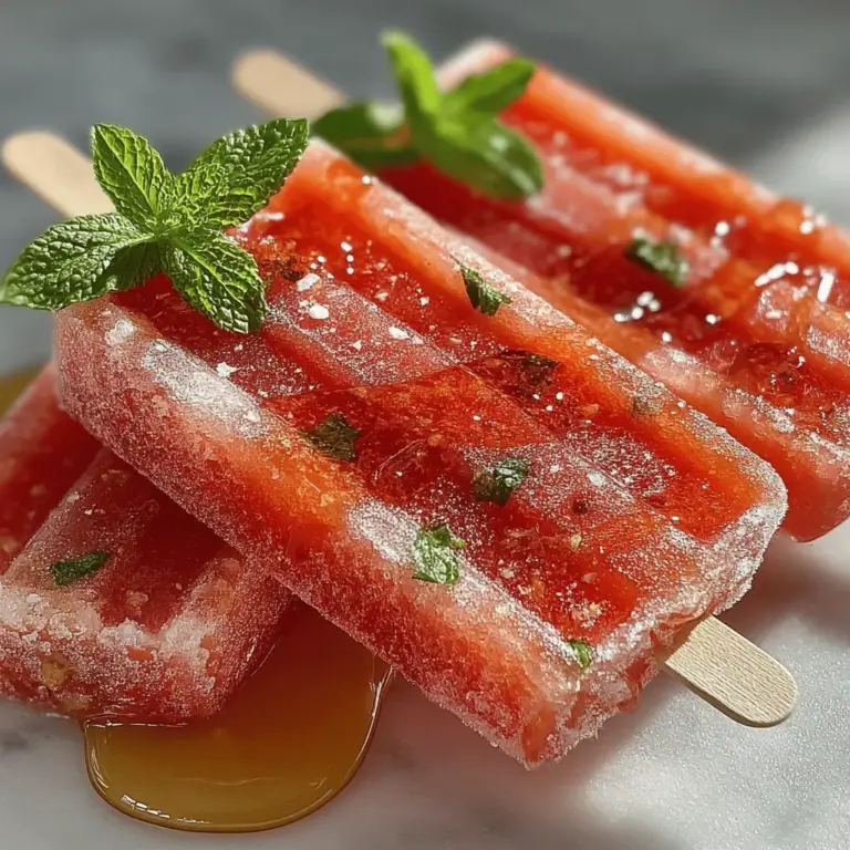 Wenn die Temperaturen steigen und die Sonne strahlt, gibt es nichts Erfrischenderes als ein selbstgemachtes Eis am Stiel. Unser Rezept für Erfrischende Wassermelonen-Eis am Stiel ist nicht nur ein echter Genuss, sondern auch eine gesunde Alternative zu herkömmlichen Eissorten. Wassermelonen sind nicht nur saftig und süß, sondern auch reich an Vitaminen und Mineralstoffen, die an heißen Tagen für eine willkommene Abkühlung sorgen. Diese fruchtigen Eis am Stiel sind einfach zuzubereiten und benötigen nur wenige Zutaten, die Sie wahrscheinlich bereits zu Hause haben.