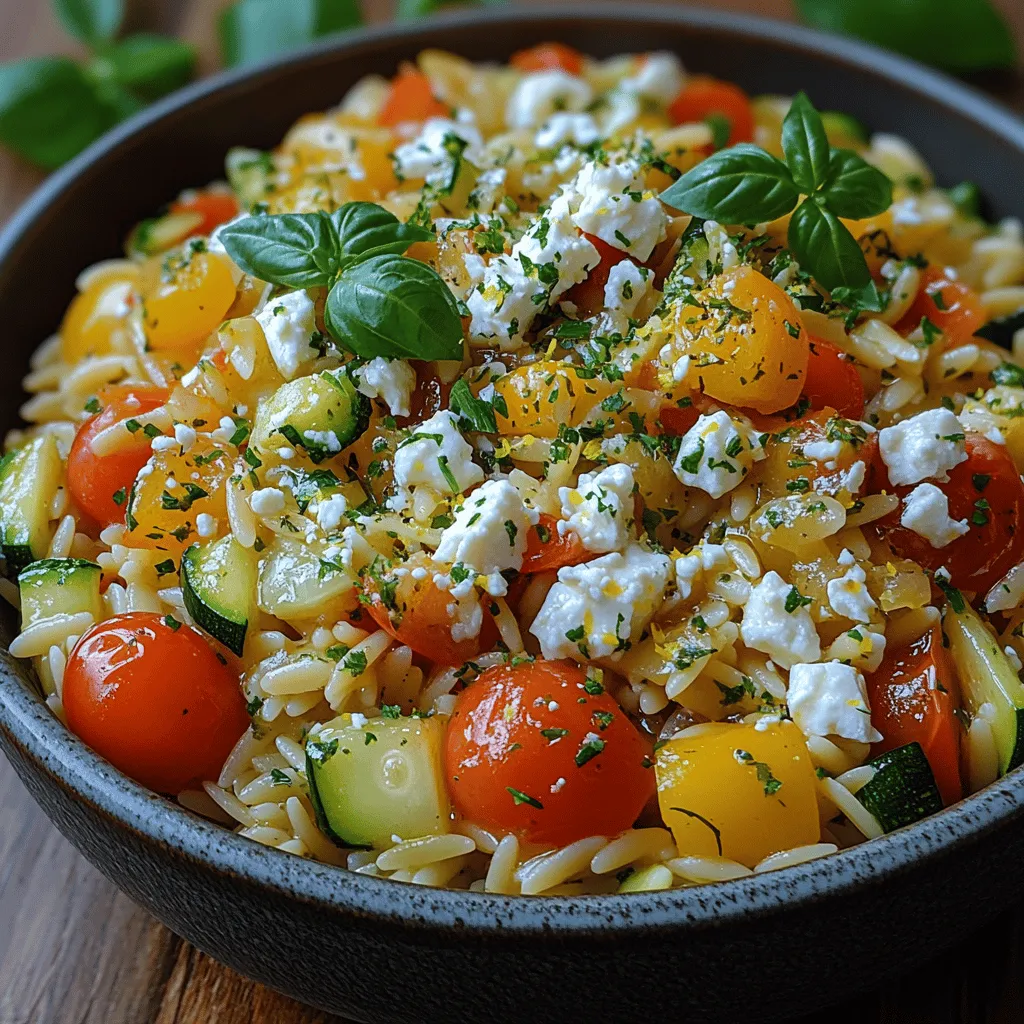 Wenn die Temperaturen steigen und die Sonne strahlt, gibt es nichts Besseres, als ein leichtes und erfrischendes Gericht zu genießen. Das Sommerliche Gemüse-Orzo mit Feta und frischen Kräutern ist genau das, was Sie brauchen, um die Farben und Aromen des Sommers auf Ihren Tisch zu bringen. Mit einer Kombination aus al dente gekochtem Orzo, frischen Gemüsesorten und dem salzigen Kick von Feta-Käse ist dieses Gericht nicht nur köstlich, sondern auch nahrhaft.