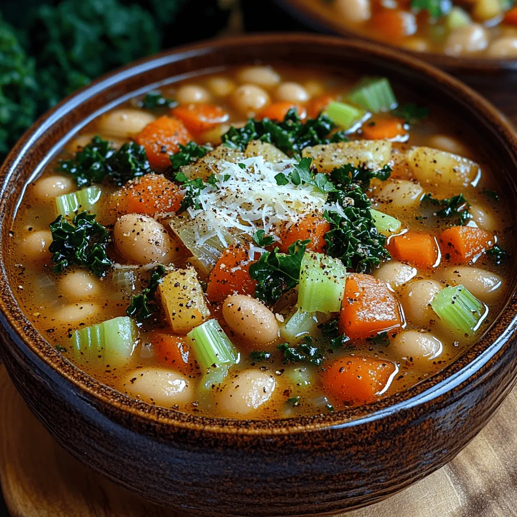 Die rustikale toskanische weiße Bohnen-Delikatesse, auch bekannt als "Zuppa di Fagioli," ist ein wahrhaftiges Fest für die Sinne und ein wunderbares Beispiel für die herzliche und bodenständige italienische Küche. Dieses Gericht ist nicht nur in der Toskana, sondern auch in vielen anderen Regionen Italiens sehr beliebt. Es spiegelt die Tradition wider, frische, lokale Zutaten in einfachen, aber geschmackvollen Rezepten zu verwenden.
