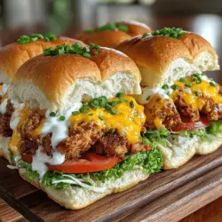 Wenn es um köstliche, herzhafte Snacks für Feiern oder ein entspanntes Abendessen geht, sind die knusprigen Cheddar Ranch Hühnchen-Slider die perfekte Wahl. Dieses Rezept vereint zartes, saftiges Hühnchen mit einer knusprigen Panade und dem unverwechselbaren Geschmack der beliebten Ranch-Gewürzmischung. Es ist nicht nur einfach zuzubereiten, sondern auch ein wahrer Publikumsmagnet, der jeden Gaumen erfreut. Egal, ob du sie beim nächsten Grillabend, einer Geburtstagsfeier oder einfach nur für einen gemütlichen Abend mit Freunden servierst, diese Slider werden schnell zum Star deines Buffets.