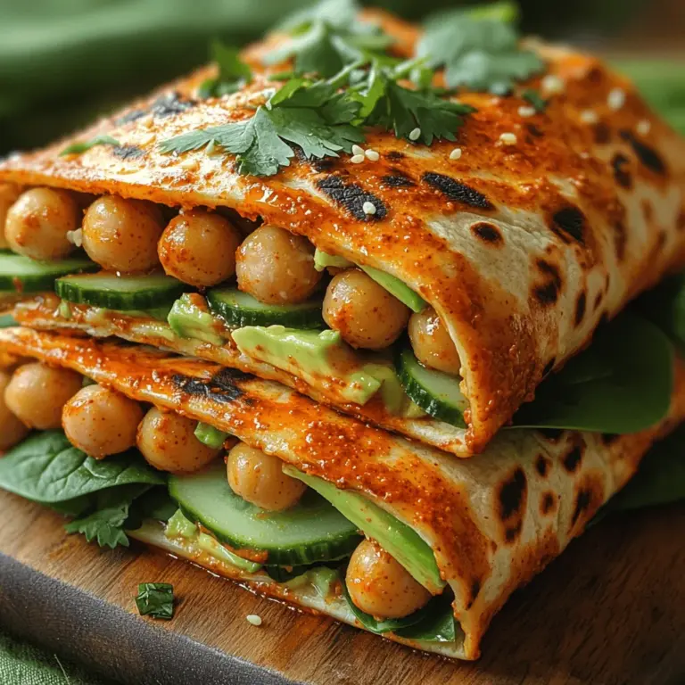 In der Welt der gesunden Ernährung sind Wraps eine wunderbare Möglichkeit, frische Zutaten und aufregende Aromen in einer praktischen Verpackung zu kombinieren. Die Rauchigen Harissa-Kichererbsen-Wraps sind nicht nur schmackhaft, sondern auch nährstoffreich und einfach zuzubereiten. Dieses Rezept ist ideal für ein schnelles Mittagessen, ein leichtes Abendessen oder sogar als Snack für unterwegs. Die Kombination aus würzigen Kichererbsen, frischem Gemüse und cremiger Tahini-Sauce sorgt für ein Geschmackserlebnis, das sowohl Veganer als auch Nicht-Veganer begeistert.