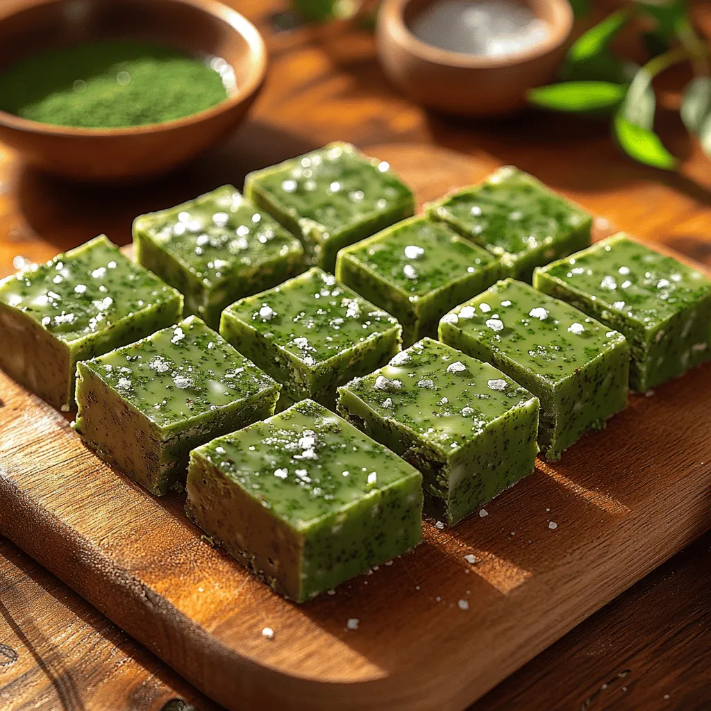 Das Rezept für seidigen Matcha-weißen Schokoladen-Fudge vereint die süße, cremige Textur von weißer Schokolade mit dem einzigartigen, erdigen Geschmack von Matcha-Grüntee. Diese köstliche Kombination ist nicht nur ein Fest für den Gaumen, sondern bringt auch eine elegante Note in jede Dessertauswahl. Ob als süßer Snack für zwischendurch, als kulinarisches Geschenk oder als Highlight auf der nächsten Kaffeetafel – dieser Fudge wird sicherlich zum Liebling Ihrer Familie und Freunde.