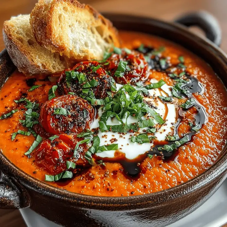 Die Erfrischende Tomaten-Basilikum-Kühlsuppe ist nicht nur ein einfaches Rezept, sondern ein wahres Geschmackserlebnis, das perfekt für heiße Sommertage geeignet ist. Diese kalte Suppe vereint die Aromen reifer Tomaten mit dem frischen Duft von Basilikum und bringt eine köstliche Leichtigkeit auf den Tisch. Ursprünglich in der mediterranen Küche beheimatet, ist sie besonders in der italienischen und spanischen Gastronomie verbreitet, wo sie oft als Vorspeise serviert wird. In diesen Kulturen hat die Suppe nicht nur einen hohen Stellenwert, sondern symbolisiert auch die Verwendung frischer, saisonaler Zutaten, die die Essenz der Region widerspiegeln.