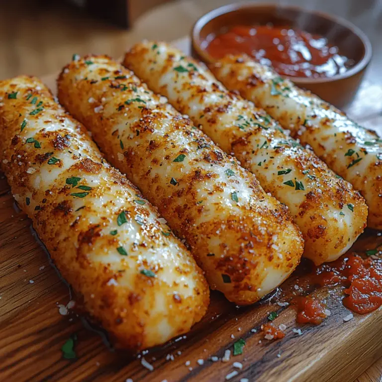 In diesem Artikel dreht sich alles um ein köstliches Rezept, das nicht nur den Gaumen erfreut, sondern auch einfach zuzubereiten ist. Goldene knusprige Mozzarella-Sticks sind ein beliebter Snack, der nicht nur in italienischen Restaurants, sondern auch auf Partys und bei Filmabenden gerne serviert wird. Diese köstlichen Käse-Sticks sind perfekt, um den kleinen Hunger zwischendurch zu stillen oder um Gäste zu beeindrucken. Ob als Vorspeise oder als Snack – sie sind immer ein Hit!
