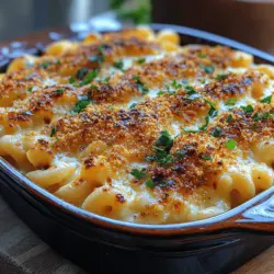 Südliche Macaroni und Käse, oft einfach als „Mac and Cheese“ bezeichnet, ist ein klassisches amerikanisches Comfort Food, das in vielen Haushalten einen besonderen Platz einnimmt. Ursprünglich aus der italienischen Pasta-Tradition abgeleitet, hat sich dieses Gericht im Süden der USA zu einer eigenen kulinarischen Ikone entwickelt. Es vereint die cremige Textur von geschmolzenem Käse mit der herzhaften Fülle von Makkaroni und sorgt so für ein unvergessliches Geschmackserlebnis. Ob als Hauptgericht, Beilage oder beim Grillen, Macaroni und Käse sind immer ein Hit!