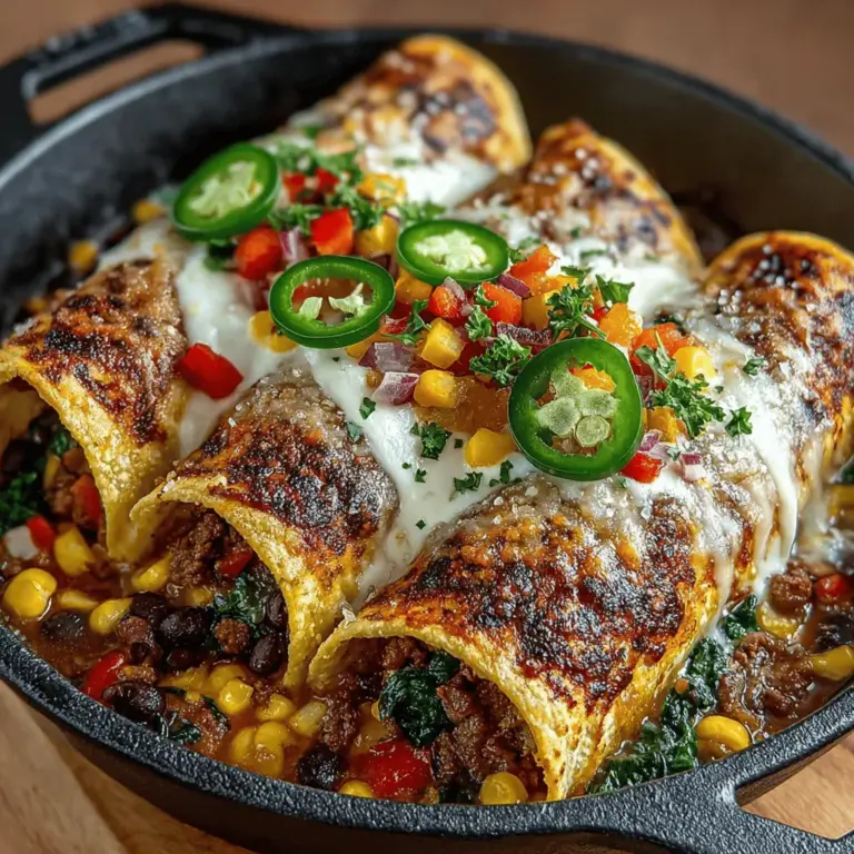Willkommen zu einem köstlichen Rezept für cremige Gemüse-Enchiladas, die perfekt für alle sind, die ein herzhaftes und zugleich gesundes Gericht genießen möchten. Enchiladas sind ein fester Bestandteil der mexikanischen Küche und erfreuen sich weltweit großer Beliebtheit. Diese spezielle Variante aus dem Slow Cooker vereint die Aromen frischer Gemüse mit einer cremigen Füllung und einer würzigen Enchilada-Sauce, die das Ganze abrundet.