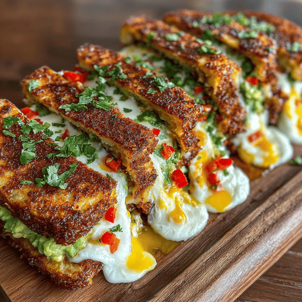 Wenn Sie auf der Suche nach einem schnellen und köstlichen Gericht sind, das sowohl gesund als auch sättigend ist, dann sind die cremigen Avocado-Ei-Salat Tortilla-Melts genau das Richtige für Sie! Dieses Rezept vereint die cremige Textur von Avocado mit der herzhaften Note von Eiern und bietet eine perfekte Kombination für Frühstück, Mittagessen oder sogar ein leichtes Abendessen. Mit nur wenigen Zutaten zubereitet, sind diese Tortilla-Melts nicht nur einfach zu machen, sondern auch äußerst vielseitig und lassen sich nach Belieben anpassen.
