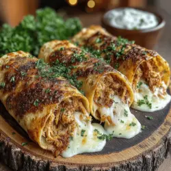 Die Käse Mini Hähnchen Alfredo Tortilla Schmelze ist ein Gericht, das nicht nur den Gaumen erfreut, sondern auch in der Zubereitung unkompliziert ist. Diese köstliche Kombination aus zartem Hähnchen, cremiger Alfredo-Sauce und geschmolzenem Käse eingewickelt in eine zarte Tortilla hat sich als echter Favorit unter Familien und Feinschmeckern etabliert. Die Schmelze ist perfekt für ein schnelles Abendessen, eine herzliche Mahlzeit für den Familienabend oder sogar als Snack für eine gesellige Runde mit Freunden.