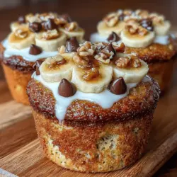 Erdnussbutter-Banane-Hafer-Muffins sind nicht nur eine köstliche Nascherei, sondern auch eine nahrhafte Option für Frühstück oder Snack. Diese Muffins kombinieren die natürlichen Süßstoffe von reifen Bananen mit der cremigen Textur von Erdnussbutter, und sie sind vollgepackt mit Ballaststoffen aus Haferflocken. Egal, ob Sie ein schnelles Frühstück für unterwegs benötigen oder nach einem gesunden Snack suchen, diese Muffins sind die perfekte Lösung.