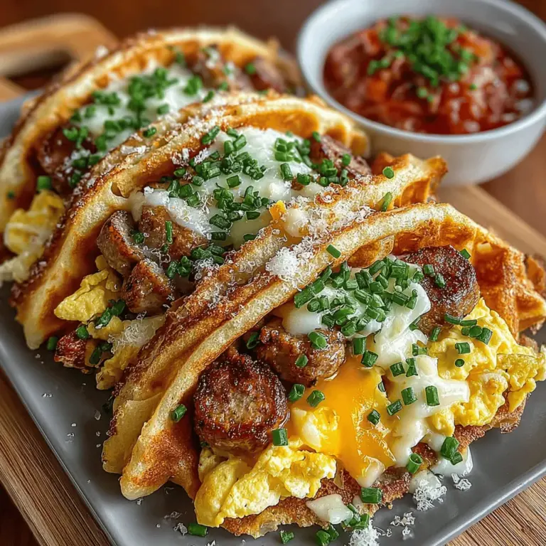 Um diese leckeren Waffel-Tacos zuzubereiten, benötigen Sie eine Mischung aus grundlegenden Zutaten, die wahrscheinlich bereits in Ihrer Küche vorhanden sind. Hier ist eine vollständige Liste der benötigten Zutaten: