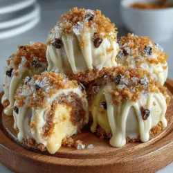 Wenn Sie auf der Suche nach einem verführerischen Dessert sind, das sowohl einfach zuzubereiten als auch unglaublich lecker ist, dann sind die No-Bake Biscoff Cheesecake Trüffel genau das Richtige für Sie! Diese kleinen Köstlichkeiten kombinieren den unverwechselbaren Geschmack der Biscoff-Kekse mit einer cremigen Käsekuchen-Füllung und einem zarten Überzug aus weißer Schokolade. Ideal für besondere Anlässe, Partys oder einfach als süßer Snack für zwischendurch – diese Trüffel sind ein absoluter Genuss.