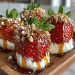 In den heißen Sommermonaten gibt es nichts Erfrischenderes als ein leckeres, gesundes Dessert. Die Kombination aus frischen Erdbeeren und cremigem griechischem Joghurt ergibt eine köstliche und gesunde Nascherei, die jeder genießen kann. Das Rezept für Berry Bliss Frozen Yogurt Stuffed Strawberries ist nicht nur einfach zuzubereiten, sondern auch ein echter Hingucker auf jeder Party oder beim Familientreffen. Diese gefrorenen Joghurt gefüllten Erdbeeren sind eine perfekte Mischung aus Süße und Frische, die jeden Gaumen erfreuen wird.