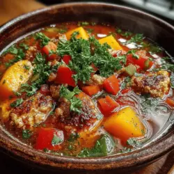 Wenn die Tage kürzer und die Temperaturen kühler werden, gibt es nichts Besseres, als sich mit einer warmen, herzhaften Suppe zu verwöhnen. Die Gemütliche Herbst-Crockpot-Kürbis- und Puten-Suppe ist genau das Richtige für diese Saison. Diese Suppe kombiniert die süßen und nussigen Aromen von Butternut-Kürbis mit zartem Putenfleisch und einer Vielzahl von frischem Gemüse. Sie ist nicht nur köstlich, sondern auch einfach zuzubereiten – alles, was Sie brauchen, ist ein Crockpot, um ein wunderbares, nahrhaftes Gericht zu kreieren.