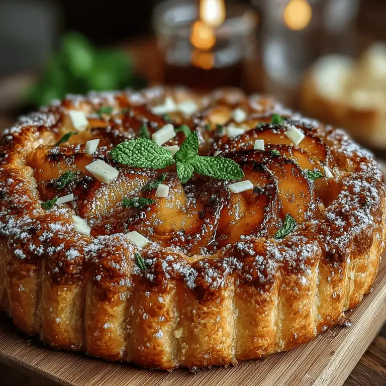 Die Pfirsich-Paradies-Galette ist ein köstliches und rustikales Dessert, das die Aromen des Sommers perfekt zur Geltung bringt. Diese köstliche Galette kombiniert süße, saftige Pfirsiche mit einem knusprigen Teig, der die Fruchtfüllung umschließt. Ursprünglich stammt die Galette aus der französischen Küche und erfreut sich inzwischen weltweit großer Beliebtheit. Ihre einfache Zubereitung und die Möglichkeit, sie mit verschiedenen Früchten zu variieren, machen sie zu einem Favoriten unter Hobbyköchen und Dessertliebhabern gleichermaßen.