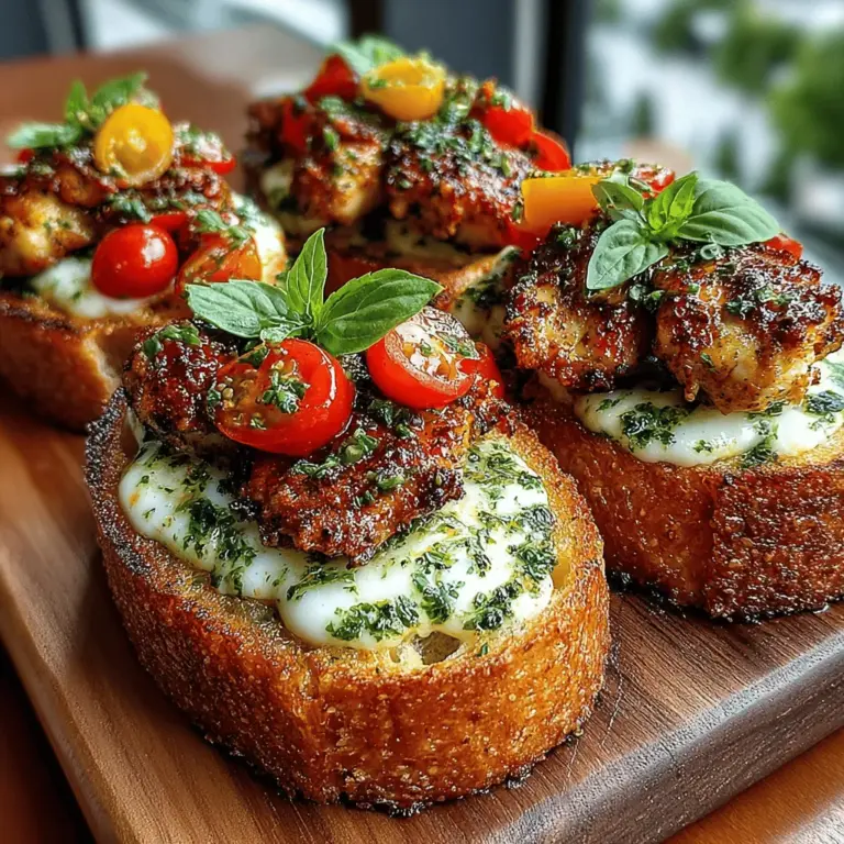 Herzlich willkommen in der Welt der herzhaften Snacks! Heute präsentiere ich Ihnen ein Rezept, das nicht nur geschmacklich überzeugt, sondern auch optisch ein echter Hingucker ist: die herzhaften Mini Pesto-Hühnchen-Toasts. Diese kleinen Köstlichkeiten sind perfekt für jede Gelegenheit – sei es eine Feier, ein geselliges Beisammensein mit Freunden oder einfach als schneller Snack für die Familie nach einem langen Tag.