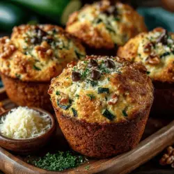 Zucchini-Delight-Muffins sind nicht nur eine wunderbare Möglichkeit, mehr Gemüse in Ihre Ernährung zu integrieren, sondern auch eine köstliche und vielseitige Option für jede Gelegenheit. Diese Muffins sind saftig, aromatisch und perfekt als Snack für zwischendurch oder als gesunde Ergänzung zu einem Frühstück. Die Kombination aus frischer Zucchini, nussigen Aromen und optionalen Schokoladenstückchen macht sie zu einem Hit bei Groß und Klein.