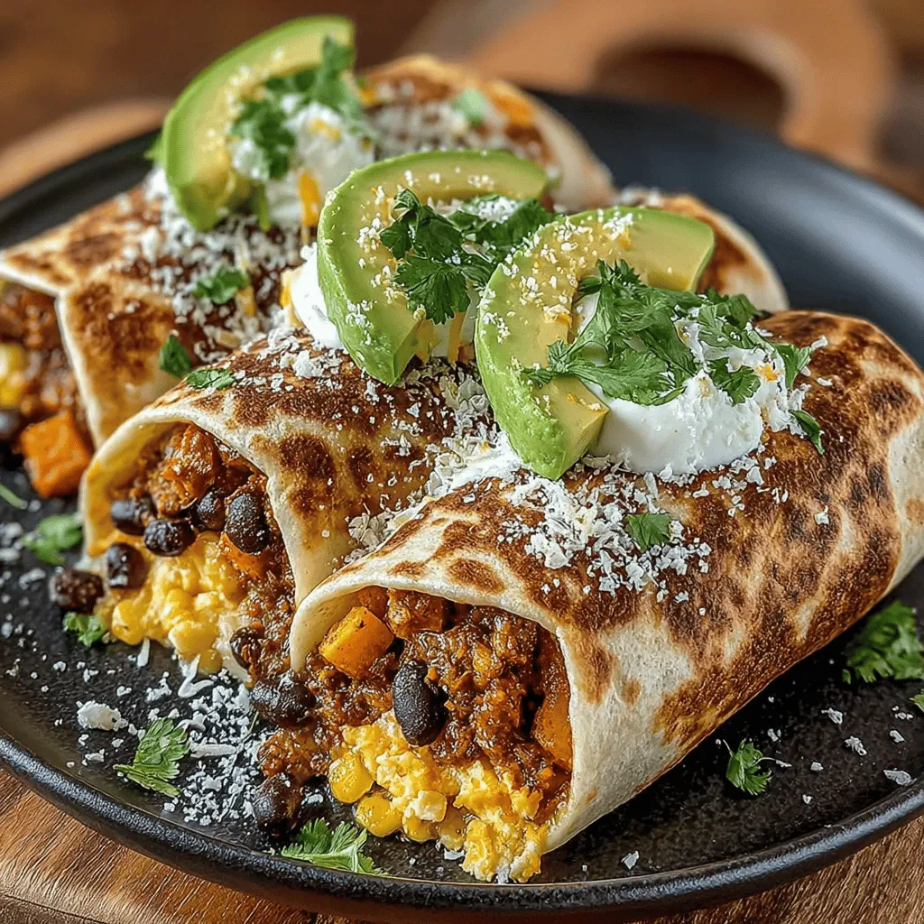 Die Süßkartoffel-Chili-Frühstücks-Burritos sind eine hervorragende Wahl aus mehreren Gründen: