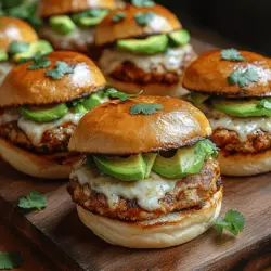 Die Würzigen Hatch Chili Hähnchen-Slider mit Käse sind nicht nur ein Gaumenschmaus, sondern auch ein perfektes Gericht für jede Gelegenheit – sei es ein geselliges Grillfest, ein Spieltag oder einfach nur ein schnelles Abendessen unter der Woche. Diese Slider sind besonders beliebt, weil sie die perfekte Kombination aus zartem, gewürztem Hähnchen und dem schmelzenden Geschmack von Monterey Jack Käse bieten, ergänzt durch die pikante Note der gerösteten Hatch grünen Chilis. Dieses Rezept ist nicht nur einfach zuzubereiten, sondern auch gesund und voller Geschmack, was es zu einem Favoriten für Familien und Freunde macht.