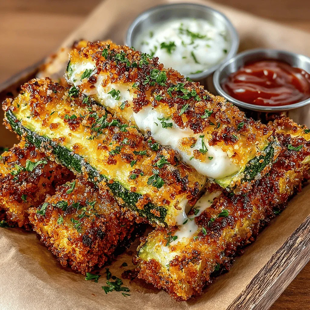 Zucchini-Wedges sind nicht nur einfach zuzubereiten, sondern auch eine köstliche und gesunde Snack-Option für jeden Anlass. Diese knusprigen, goldbraunen Zucchini-Wedges sind perfekt als Appetizer, Beilage oder sogar als Hauptgericht, wenn Sie eine leichtere Option suchen. In Kombination mit einem cremigen Ranch-Dip sind sie ein unvergesslicher Genuss, der sowohl Kinder als auch Erwachsene begeistern wird.