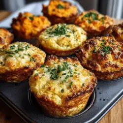 Die Cheddar Süßkartoffel-Ei-Bissen sind nicht nur eine köstliche, sondern auch eine nahrhafte Option für Frühstück oder einen Snack. Dieses Gericht vereint die süße Note der Süßkartoffeln mit dem herzhaften Geschmack von scharfem Cheddar und ist perfekt zum Mitnehmen. Es ist ideal, um einen gesunden Lebensstil zu unterstützen, ohne auf den Genuss zu verzichten. Ob für ein schnelles Frühstück, einen Brunch oder als Snack für Zwischendurch – diese kleinen Bissen sind einfach zuzubereiten und bieten eine wunderbare Mischung aus Texturen und Aromen.