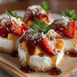 Um diese leckeren Erdbeer-Mango-Joghurt-Cluster zuzubereiten, benötigen Sie nur eine Handvoll frischer Zutaten. Hier ist ein Überblick über die Hauptbestandteile und deren Bedeutung für das Rezept:
