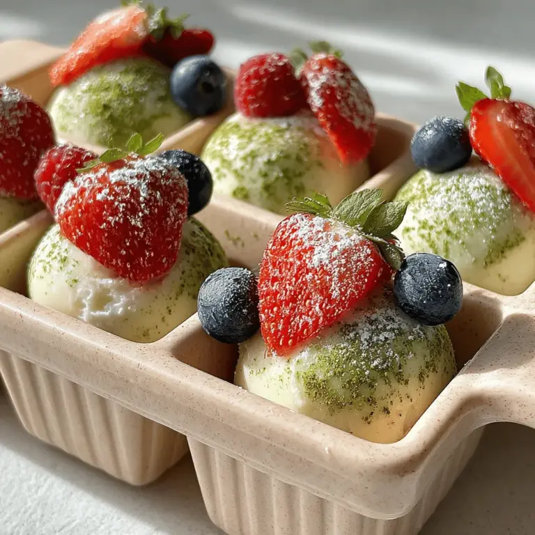 Matcha, ein feines Pulver aus grünem Tee, hat in den letzten Jahren immense Popularität erlangt und ist bekannt für seine zahlreichen gesundheitlichen Vorteile. Es ist reich an Antioxidantien, fördert die Konzentration und kann sogar den Stoffwechsel anregen. In Kombination mit griechischem Joghurt, der für seinen hohen Proteingehalt bekannt ist, entsteht ein Snack, der sowohl nährstoffreich als auch sättigend ist. Dieses Rezept für gefrorene Vanille Matcha Joghurt Bissen bringt nicht nur die gesundheitlichen Vorteile von Matcha zur Geltung, sondern bietet auch eine köstliche Möglichkeit, sich an heißen Sommertagen zu erfrischen.