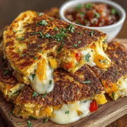 Die Käse-Zucchini-Überraschung-Quesadillas sind nicht nur ein Fest für die Sinne, sondern auch eine wahre Gaumenfreude, die sowohl Kinder als auch Erwachsene begeistert. Dieses Rezept vereint die Aromen von frisch geriebenen Zucchini, schmelzendem Käse und knackigem Gemüse in einer herzhaften Tortilla. Ursprünglich aus der mexikanischen Küche stammend, sind Quesadillas ein beliebtes Gericht, das sich leicht an verschiedene Geschmäcker und Vorlieben anpassen lässt. Sie sind perfekt als Snack, Mittagessen oder sogar als Hauptgericht bei einem geselligen Abendessen.