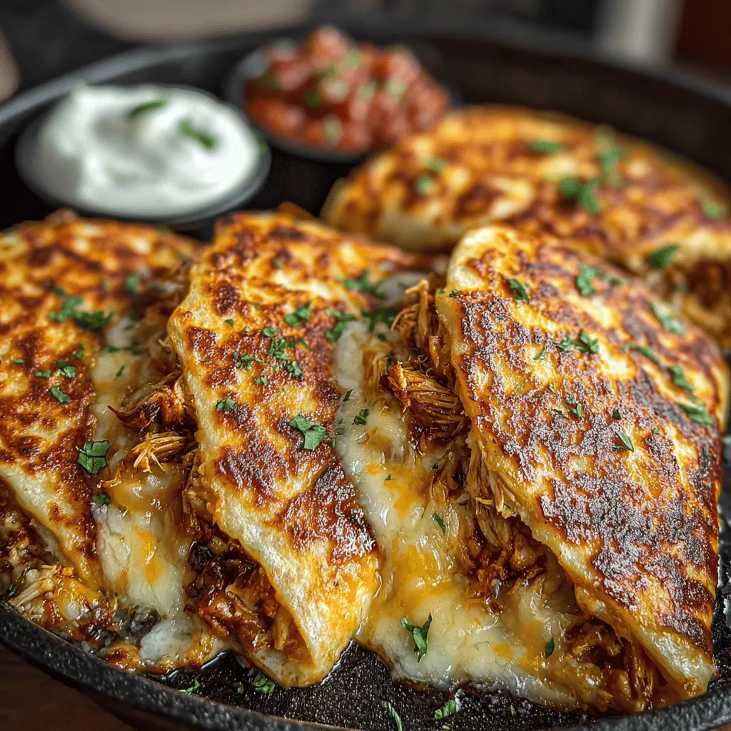 Die Käse-Hatch-Chili-Hühnchen-Quesadillas sind nicht nur ein Fest für den Gaumen, sondern auch ein Paradebeispiel für ein gesundes und schnelles Gericht, das sich perfekt für jede Gelegenheit eignet. Ob als leichtes Mittagessen, Snack für den Fernsehabend oder als Teil eines festlichen Buffets – diese Quesadillas sind vielseitig und einfach zuzubereiten. Die Kombination aus zartem Hühnchen, würzigen Hatch-Grünchilis und geschmolzenem Käse sorgt für ein Geschmackserlebnis, das sowohl Kinder als auch Erwachsene begeistert.