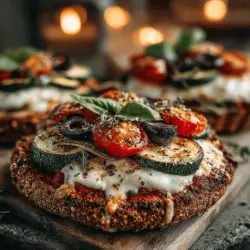 Die Spritzigen Zucchini Pita Pizzas sind eine köstliche und gesunde Variante des klassischen Pizza-Rezepts, die sowohl für Vegetarier als auch für alle, die eine leichtere Mahlzeit suchen, perfekt geeignet ist. Diese Pita-Pizzas bieten eine knusprige Basis aus Vollkornpita, die mit der Frische von Zucchini und anderen bunten Zutaten belegt wird. Die Kombination aus Marinara-Sauce, geschmolzenem Mozzarella, und knackigem Gemüse sorgt für ein Geschmackserlebnis, das sowohl Erwachsene als auch Kinder begeistert.