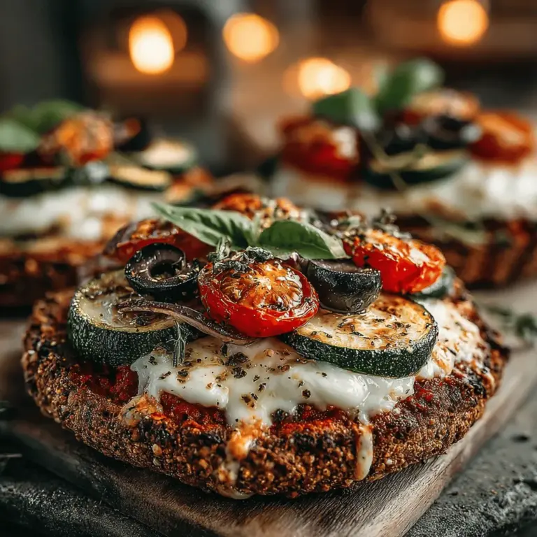 Die Spritzigen Zucchini Pita Pizzas sind eine köstliche und gesunde Variante des klassischen Pizza-Rezepts, die sowohl für Vegetarier als auch für alle, die eine leichtere Mahlzeit suchen, perfekt geeignet ist. Diese Pita-Pizzas bieten eine knusprige Basis aus Vollkornpita, die mit der Frische von Zucchini und anderen bunten Zutaten belegt wird. Die Kombination aus Marinara-Sauce, geschmolzenem Mozzarella, und knackigem Gemüse sorgt für ein Geschmackserlebnis, das sowohl Erwachsene als auch Kinder begeistert.