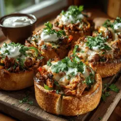 Mini-Hähnchen-Fajita-Pizza-Bites sind eine köstliche Fusion aus zwei beliebten Gerichten: der klassischen Fajita und der italienischen Pizza. Diese kleinen Häppchen vereinen die würzigen Aromen von mariniertem Hähnchen und frischem Gemüse auf einem knusprigen Pizzateig, was sie zu einem idealen Snack für Partys, Filmabende oder einfach nur für einen gemütlichen Abend zu Hause macht. Die Kombination aus zartem Hähnchen, buntem Gemüse und geschmolzenem Käse sorgt nicht nur für ein geschmackliches Erlebnis, sondern spricht auch die Augen an.