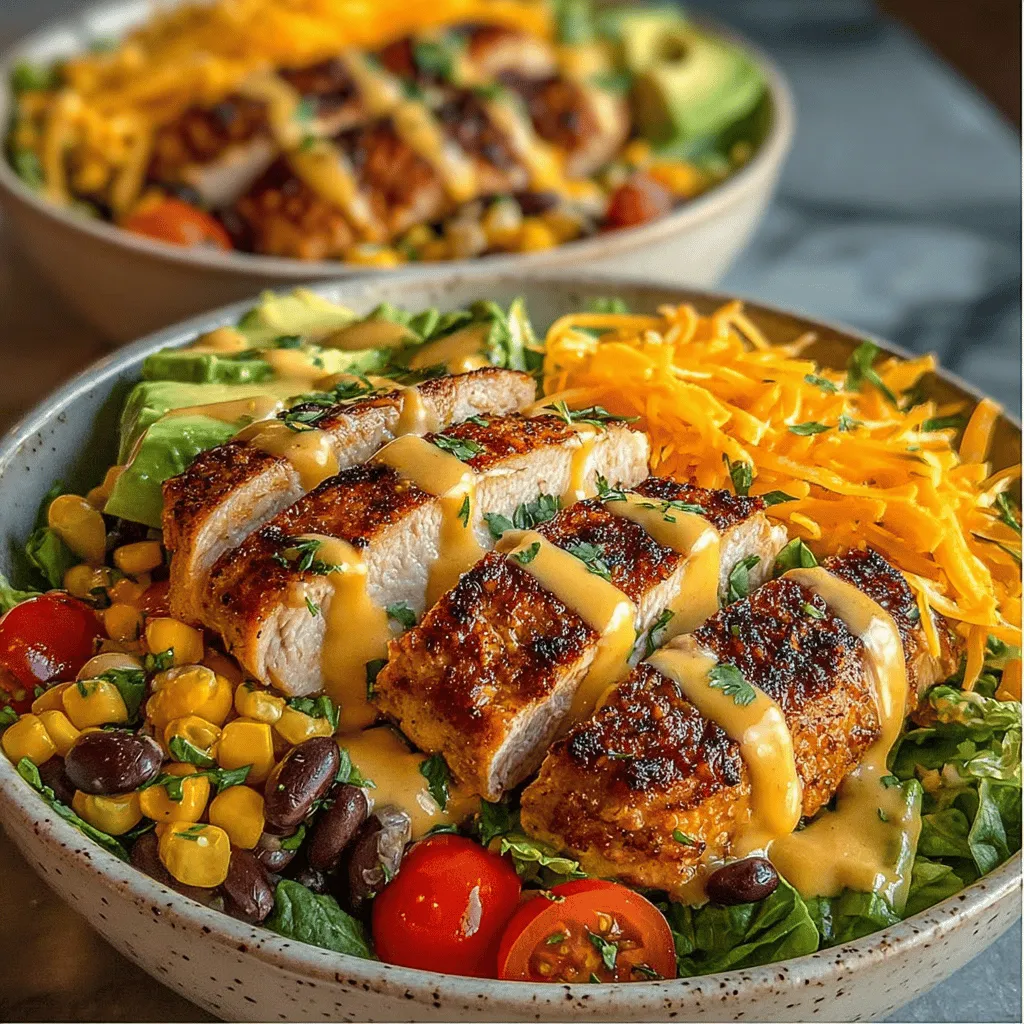 Die südwestlichen Hähnchensalat-Schalen sind nicht nur ein kulinarisches Highlight, sondern auch eine wahre Geschmacksexplosion, die die Aromen der mexikanischen Küche in einem gesunden und nahrhaften Gericht vereint. Ursprünglich inspiriert von den frischen, leichten Gerichten aus der südwestlichen Region der USA, bringen diese Salat-Schalen die perfekte Balance zwischen herzhaften, würzigen und frischen Zutaten auf den Tisch. Ob für ein schnelles Mittagessen, ein leichtes Abendessen oder eine gesellige Zusammenkunft mit Freunden – dieses Rezept ist vielseitig und lässt sich leicht anpassen.