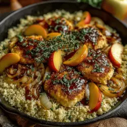 Wenn Sie auf der Suche nach einem Gericht sind, das sowohl süß als auch herzhaft ist und Ihre Geschmacksknospen verzaubert, dann ist unser Rezept für Pfirsich-Hühnchen genau das Richtige für Sie. Dieses köstliche Rezept kombiniert die zarten Aromen von saftigem Hühnchen mit der Süße reifer Pfirsiche, was es zu einer perfekten Wahl für ein schnelles Abendessen oder eine besondere Feier macht. Die einfache Zubereitung in der Pfanne sorgt dafür, dass Sie in weniger als einer Stunde ein beeindruckendes Gericht auf den Tisch bringen können, das sowohl optisch als auch geschmacklich begeistert.
