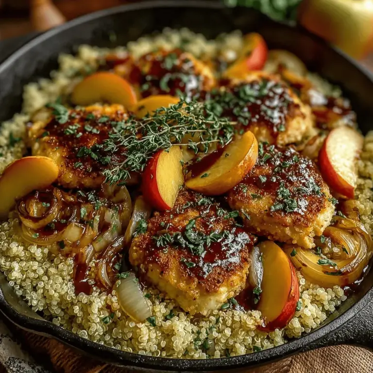Wenn Sie auf der Suche nach einem Gericht sind, das sowohl süß als auch herzhaft ist und Ihre Geschmacksknospen verzaubert, dann ist unser Rezept für Pfirsich-Hühnchen genau das Richtige für Sie. Dieses köstliche Rezept kombiniert die zarten Aromen von saftigem Hühnchen mit der Süße reifer Pfirsiche, was es zu einer perfekten Wahl für ein schnelles Abendessen oder eine besondere Feier macht. Die einfache Zubereitung in der Pfanne sorgt dafür, dass Sie in weniger als einer Stunde ein beeindruckendes Gericht auf den Tisch bringen können, das sowohl optisch als auch geschmacklich begeistert.