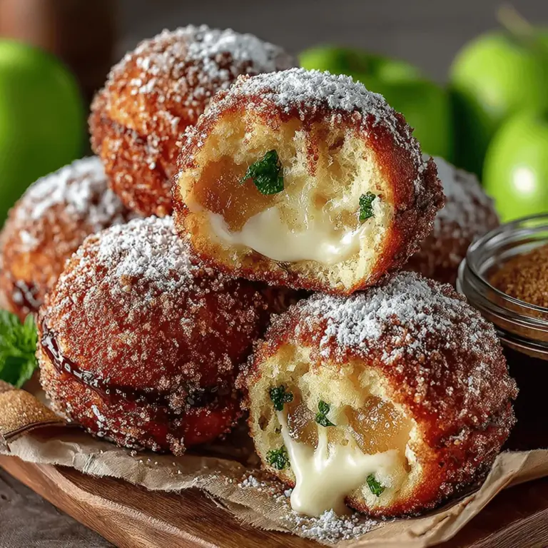 Die knusprigen gebackenen Apfelwein-Donuts sind ein echter Genuss für alle, die den Geschmack des Herbstes lieben. Diese köstlichen Donuts sind nicht nur einfach zuzubereiten, sondern bringen auch die Aromen von frischem Apfelwein, Zimt und Muskatnuss in Ihre Küche. In den letzten Jahren haben sie sich zu einer beliebten Leckerei entwickelt, die häufig auf Herbstfesten und in Cafés zu finden ist. Ihr fluffiger Teig und die süße Beschichtung machen sie zu einem perfekten Begleiter für heiße Getränke an kühlen Tagen.